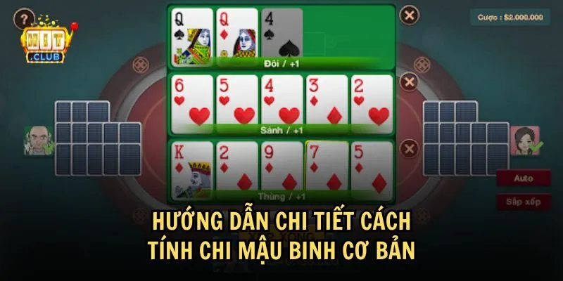 cach tinh chi mau binh 2 1 Cách tính chi Mậu Binh cơ bản